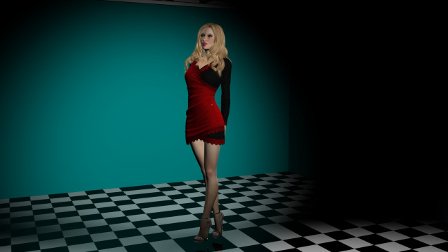 Обои картинки фото 3д графика, people , люди, девушка, взгляд