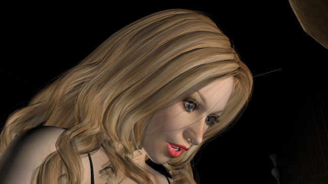 Обои картинки фото 3д графика, portraits , портрет, девушка, взгляд