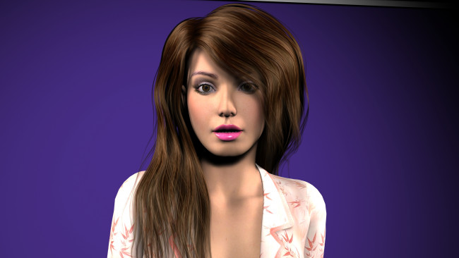 Обои картинки фото 3д графика, portraits , портрет, взгляд, девушка