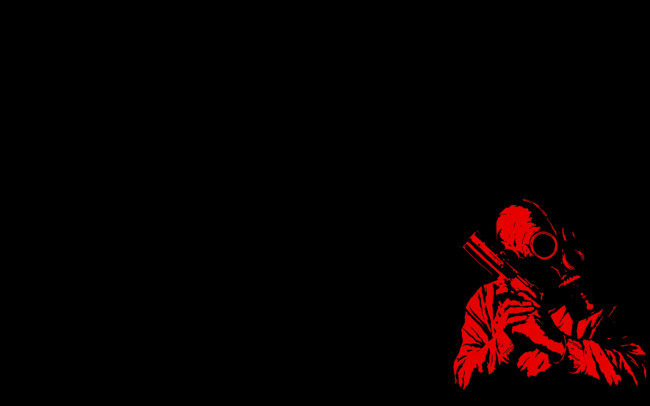 Обои картинки фото рисованные, минимализм, зомби