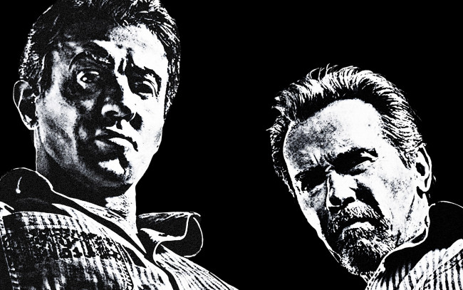 Обои картинки фото кино фильмы, escape plan, сталлоне, шварценеггер