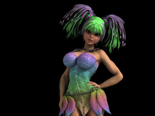 Картинка 3д+графика эльфы+ elves фон взгляд девушка