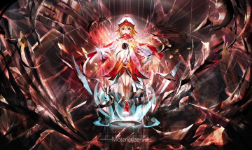 Картинка аниме оружие +техника +технологии riburanomind арт девушка магия