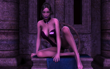 Картинка 3д+графика люди+ people фон взгляд девушка