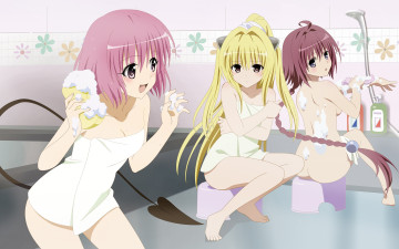 Картинка аниме to-love-ru хвост пена девушки
