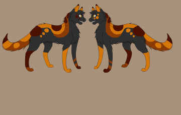 Картинка рисованное животные +сказочные +мифические фон собаки