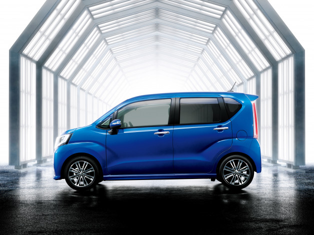 Обои картинки фото автомобили, daihatsu, 2014г, custom, move, синий