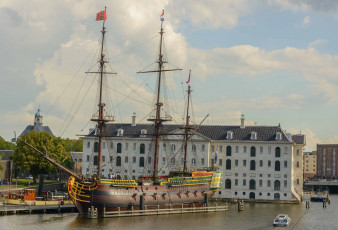 Картинка amsterdam корабли парусники каравелла
