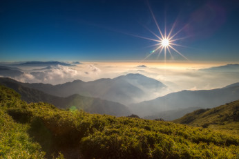 Картинка природа восходы закаты солнце небо