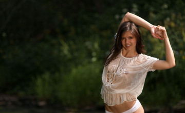 Картинка девушки -unsort+ брюнетки +шатенки взгляд фон девушка