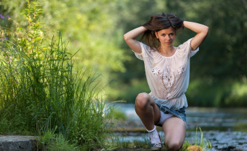 Картинка девушки -unsort+ брюнетки +шатенки взгляд девушка фон