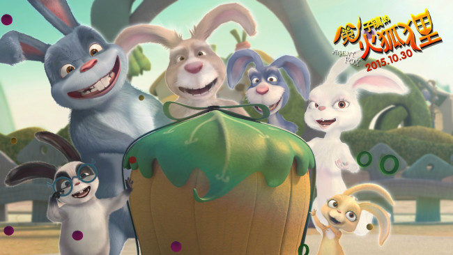 Обои картинки фото agent fox, мультфильмы, agent f, кролики