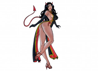 Картинка рисованное комиксы девушка фон взгляд существо