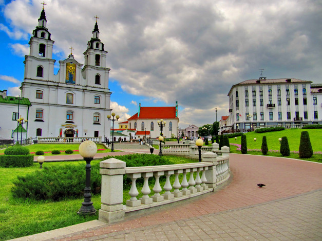Обои картинки фото минск, города, минск , беларусь, церковь, белоруссия