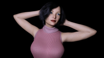 Картинка 3д+графика люди+ people фон взгляд девушка