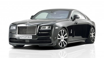 Картинка spofec+rolls-royce+wraith+2014 автомобили rolls-royce чёрный 2014 spofec wraith