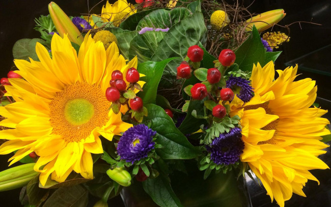 Обои картинки фото цветы, букеты,  композиции, флора, букет