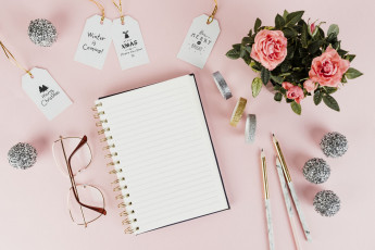 Картинка праздничные другое блокнот очки розы стикеры