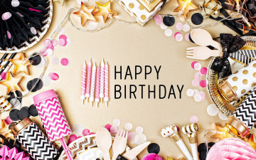 Картинка праздничные день+рождения пожелание надпись свечи