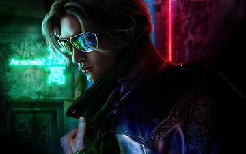 Картинка рисованное люди мужчина фон куртка очки