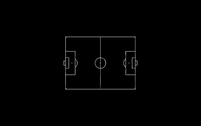 Обои картинки фото рисованное, минимализм, футбольное, поле