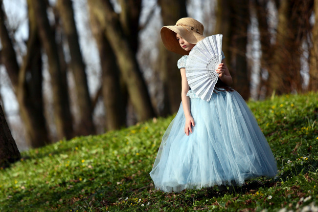 Обои картинки фото разное, настроения, шляпка, веер