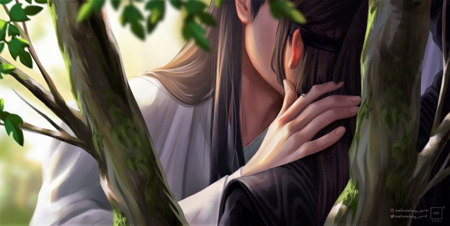 Обои картинки фото рисованное, кино,  мультфильмы, вэй, усянь, лань, ванцзы