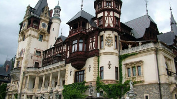Картинка peles+castle prahova+county romania города замок+пелеш+ румыния peles castle prahova county