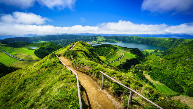 Обои картинки фото природа, дороги, азорские, острова, португалия