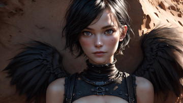 Картинка 3д+графика ангел+ angel нейросети графика нейроарт ai art нейронные сети рисунки нейро искусство