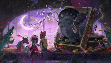 Картинка фэнтези иные+миры +иные+времена кукла голова рама мыши