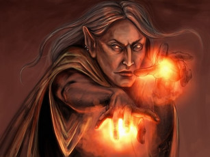 Картинка работы конкурса ice and fire фэнтези маги