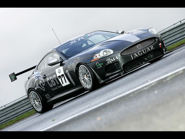 Обои картинки фото 2007, jaguar, xkr, gt3, автомобили