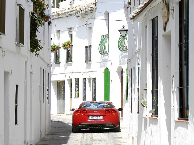 Обои картинки фото автомобили, corvette