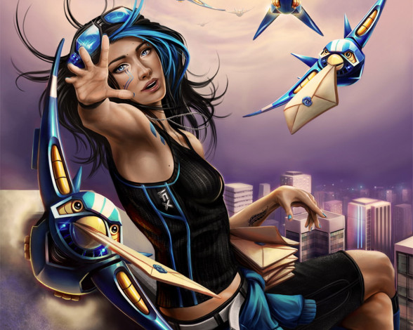 Обои картинки фото фэнтези, девушки