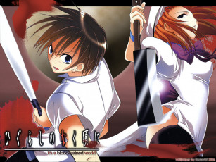 Картинка аниме higurashi no naku koro ni ryuuguu rena maebara keiichi