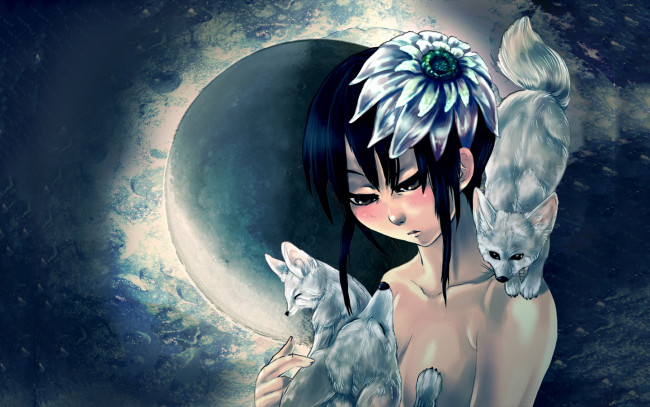 Обои картинки фото аниме, animals