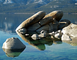 Картинка природа реки озера sand harbor state park