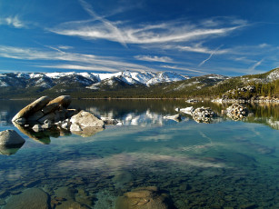 Картинка природа реки озера sand harbor state park