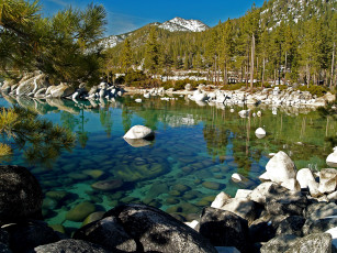 Картинка природа реки озера sand harbor state park