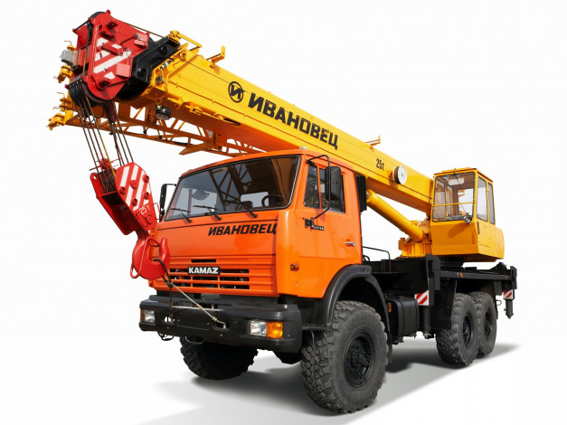Обои картинки фото камаз, 43118, автомобили, ивановец, автокран