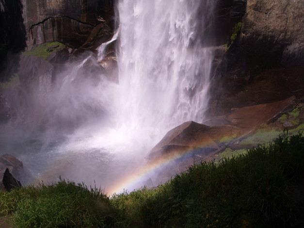 Обои картинки фото природа, водопады, yosemite