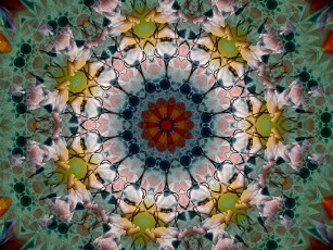 Картинка 3д графика fractal фракталы фон узор линии цвета