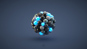 Картинка 3д графика шары