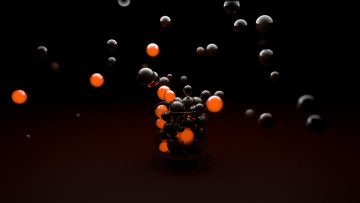 Картинка 3д графика шары