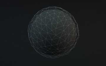 Картинка 3д графика шары шар линии изгибы