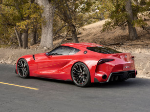 Картинка автомобили toyota ft-1 красный
