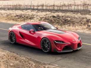 Картинка автомобили toyota ft-1 красный