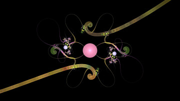 Картинка 3д+графика fractal+ фракталы узор цвета фон