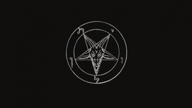 Обои картинки фото рисованные, минимализм, пентаграмма, hells, kitchen, baphomet, satan, бафомет, baphometh